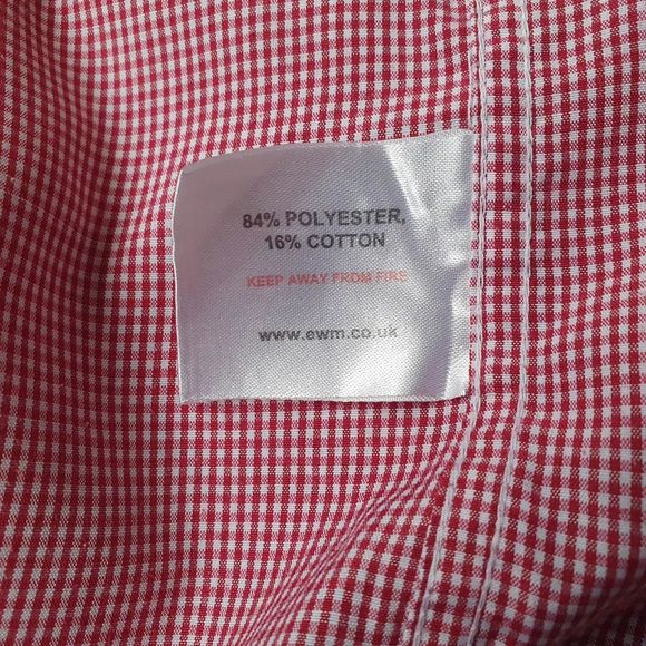 Mens Shirt James Pringle Red Check Short Sleeve Casual UK XL - Picture 5 of 6